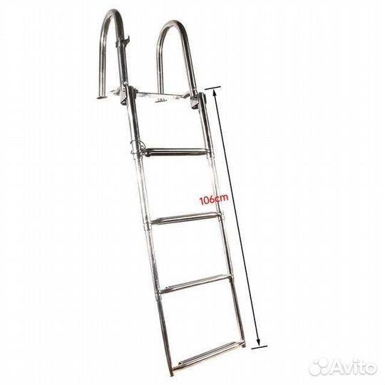 Лестница раздвижная для палубы, яхты. Нержавейка