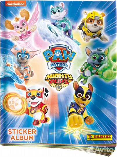 Наклейки Щенячий патруль 5: мегащенки panini