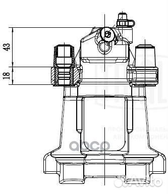 Суппорт торм. для а/м Mercedes ML W164 (05) /GL