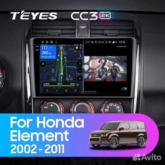 Магнитола для Honda Element Teyes CC3 2k 4/32