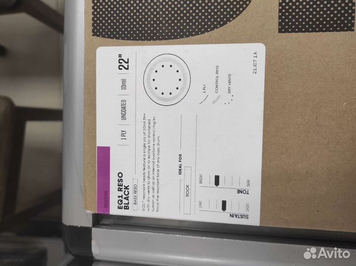 Evans BD22RA - пластик для бас-барабанав