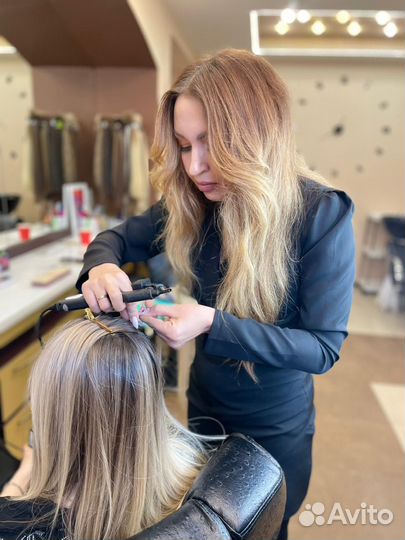 Наращивание натуральных волос