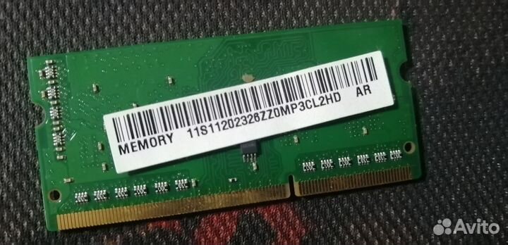 Оперативная память sodimm DDR3L 2GB для ноутбука