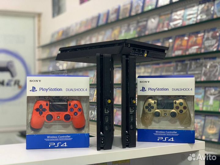 Sony Ps 4 Slim Прошитая + куча детских игр