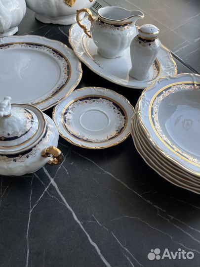 Сервиз столовый Чехия богемское оригинал Thun