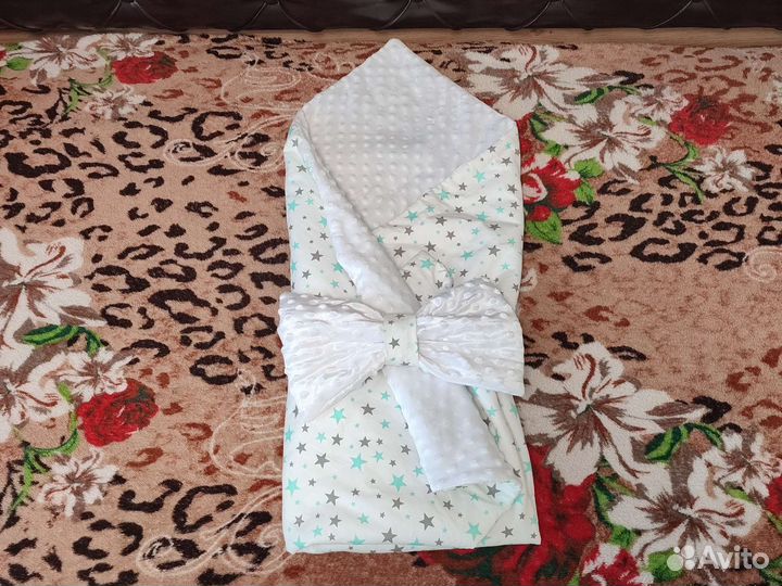 Конверт плед на выписку весна