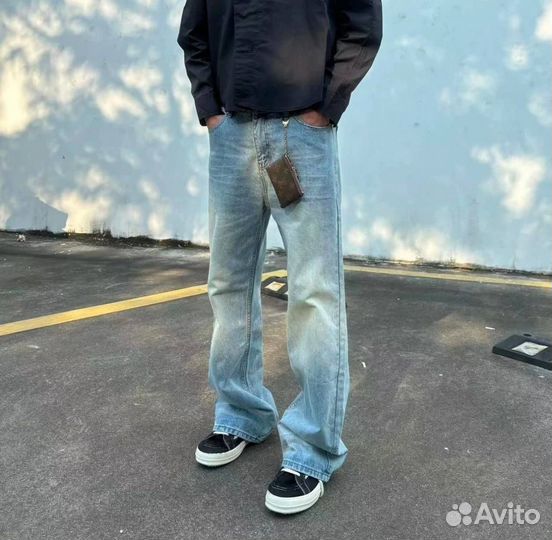 Джинсы zara flared zip