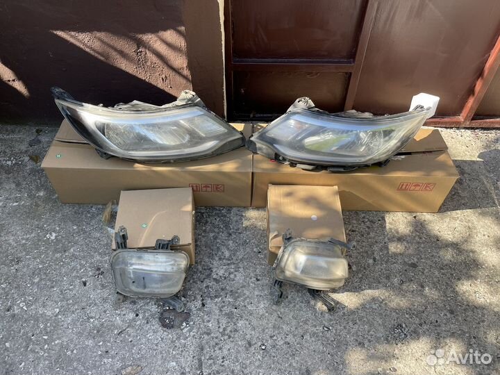 Фары, туманки, бампер на киа рио 3 поколение