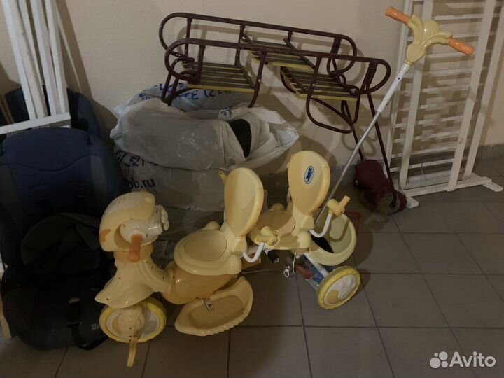 Двухместный детский велосипед