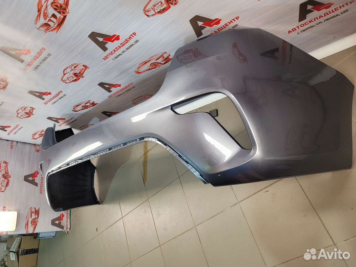 Бампер задний Kia Rio 4 в цвет серый