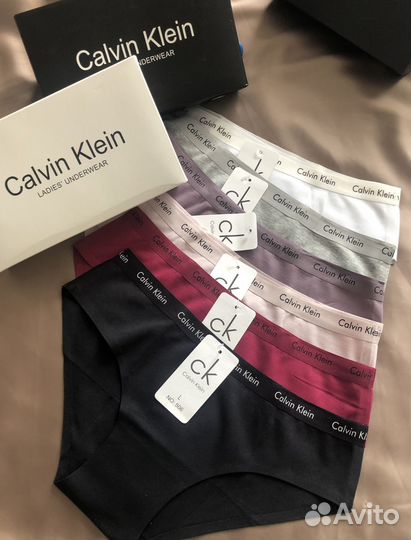 Трусы женские бесшовные Calvin Klein 2 шт