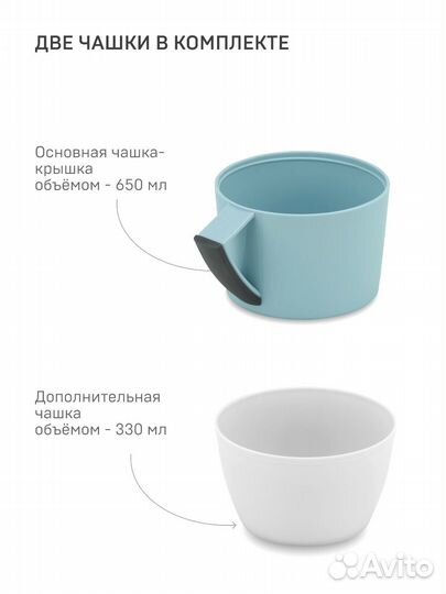 Термос Стеклянный 1.7 л - Арктика 1010 Голубой