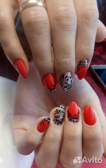 Наращивание ногтей,маникюр,педикюр