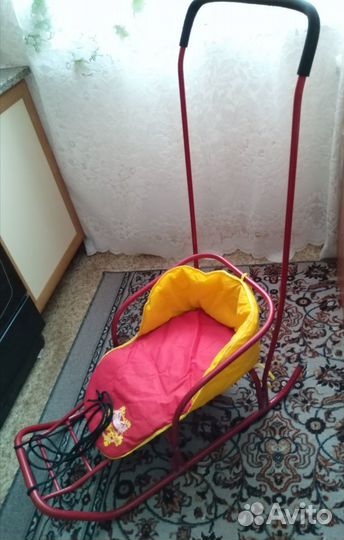 Санки детские с чехлом