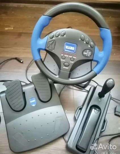 Игровой руль exeq Racing Wheel PS2, PS3, пк