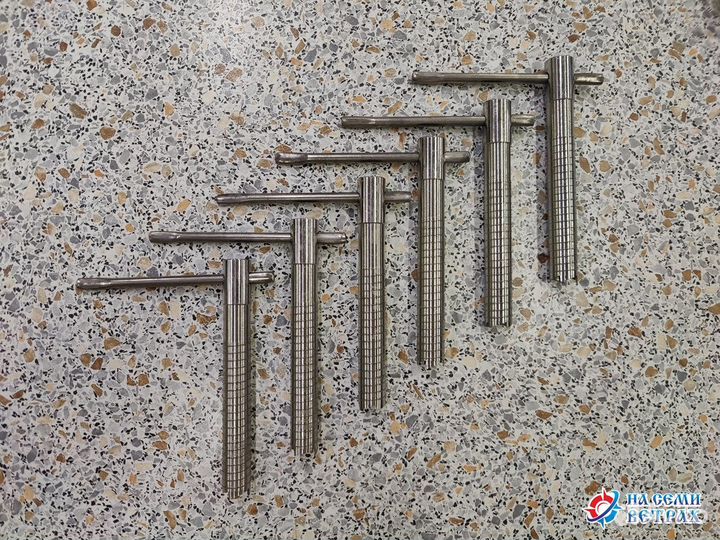 Ввертыши для зимней рыбалки из нерж. стали (6 шт)