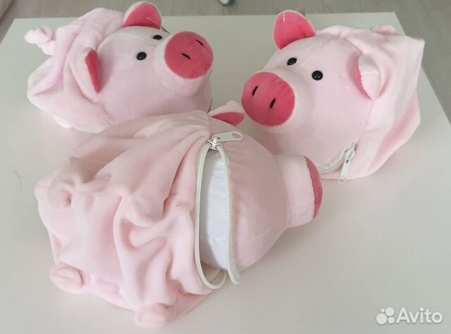 Поросёнок игрушка-мешочек для подарка, размер 23см