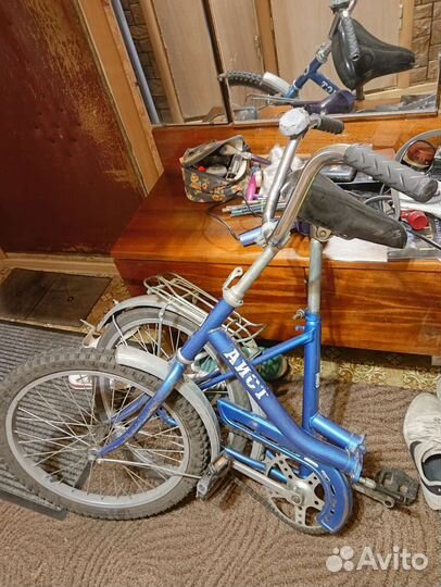 Велосипед аист бу взрослый складной