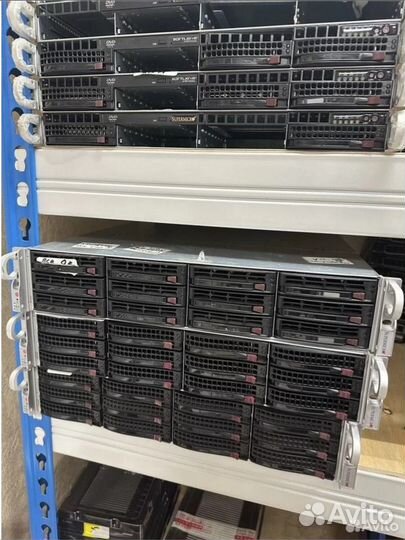 Сервер X9DRI-LN4F+ + E5-2695v2*2 + 128gb 1866MHz