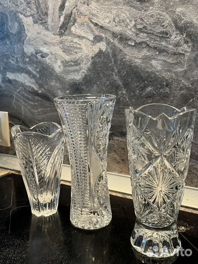 Ваза хрустальная