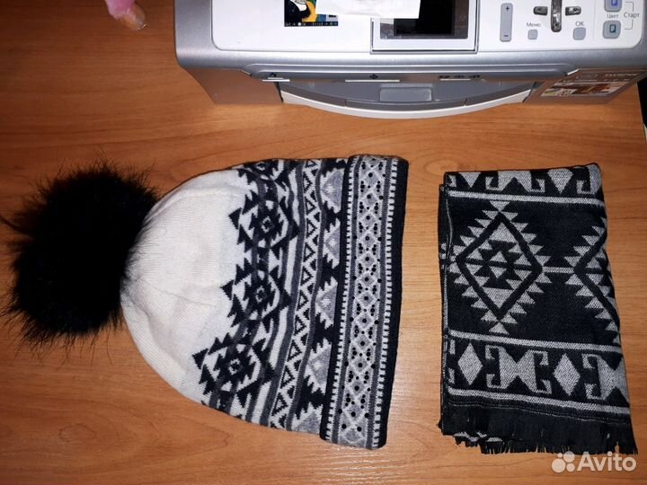 Комплект шапка и шарф