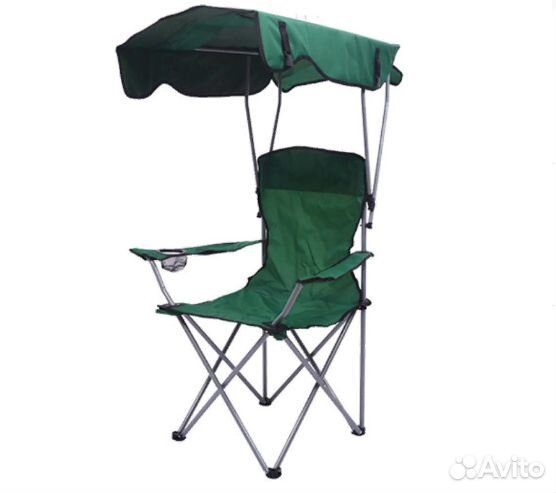 Кресло (стул) складное кемпинговое, с козырьком