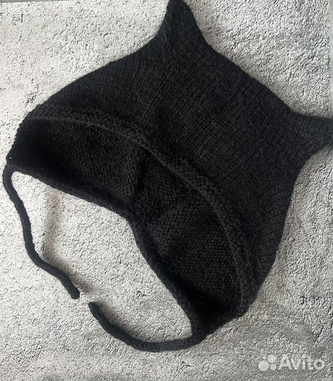 Шапочка чепчик с кошачьими ушками