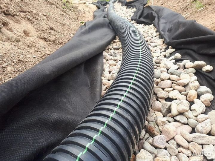 Дренажная труба / дренаж участка