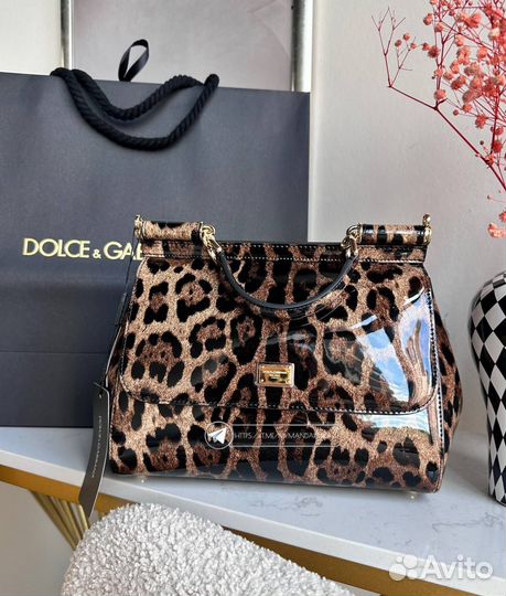 Сумка dolce Gabbana Sicily leopard