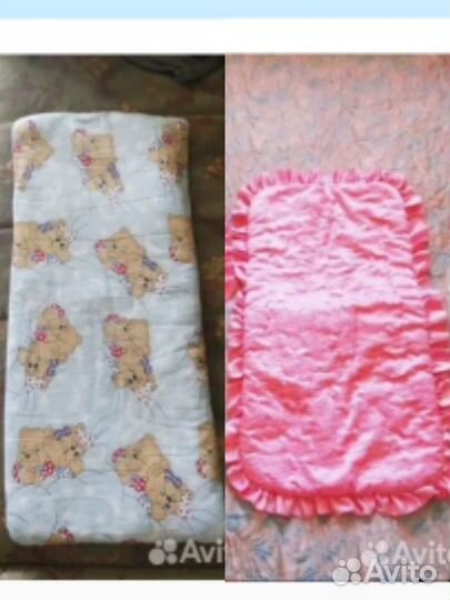 Матрас в коляску, текстиль, москитка, клеёнка