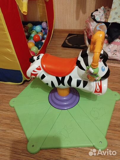 Прыгун Зебра Fisher price