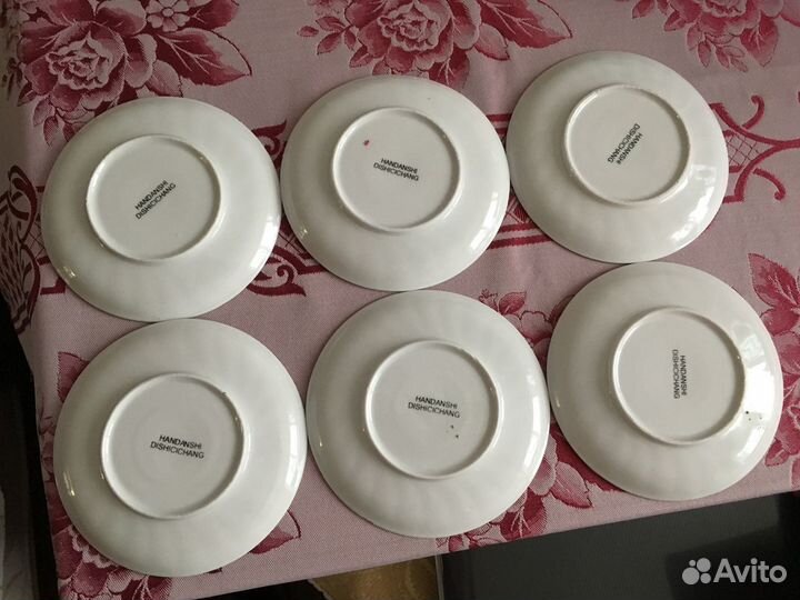 Тарелочки фарфоровые Креманки стеклянные