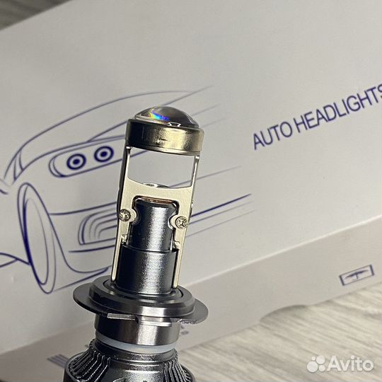 Светодиодные лампы с минилинзами H7