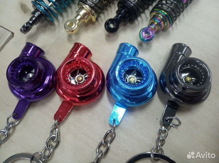 Брелок на ключи Турбина, алюминий, крутится