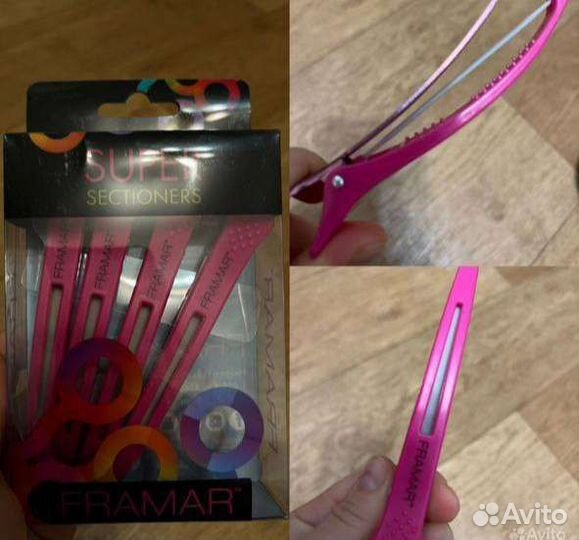 Framar для волос зажимы крабики