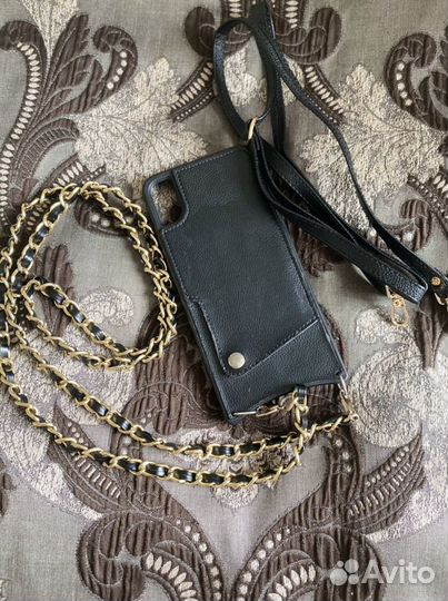 Чехол на iPhone xs max кожаный