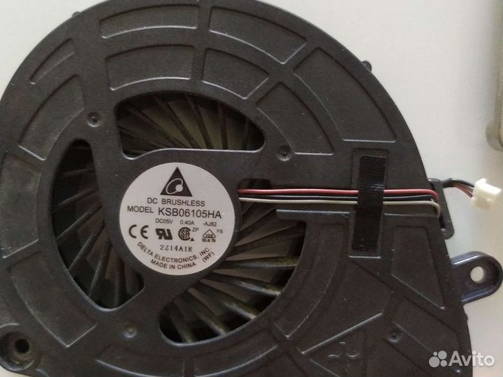 Кулер с радиатором, задняя крышка ноутбук