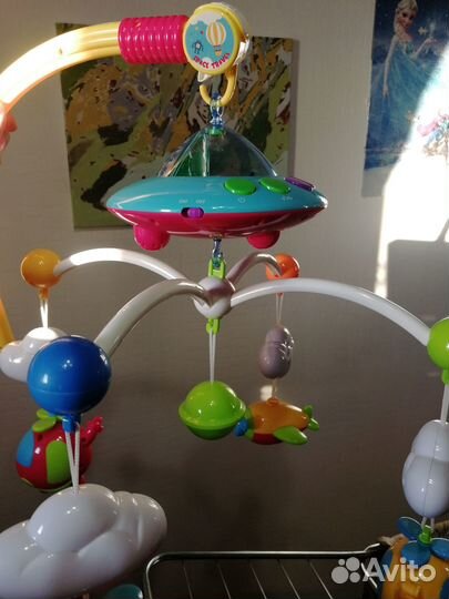 Музыкальный Мобиль на кроватку с проектором