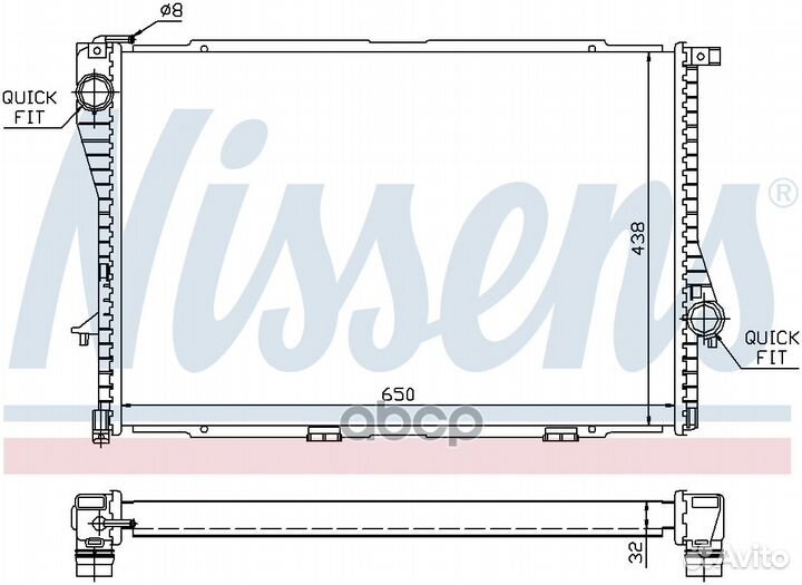 Радиатор 60648 Nissens