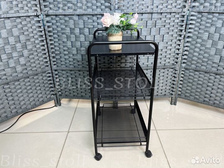Тележка этажерка сетчатая