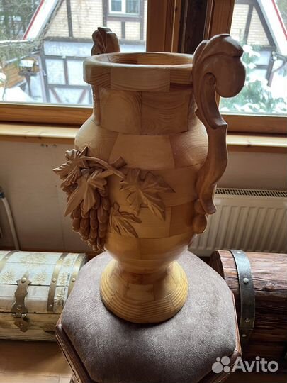 Ваза деревянная