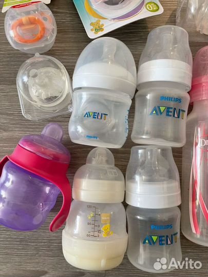 Бутылочки для кормления Dr browns и Avent