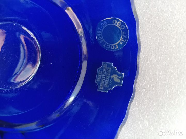 Лампадка кобальт Гусевский х/з стекло