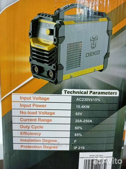 Сварочный аппарат Deko 200 A