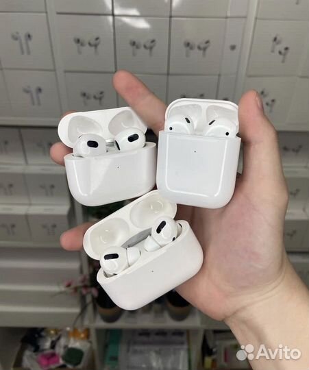 Airpods Все модели 2 premium / pro / 3 Lux