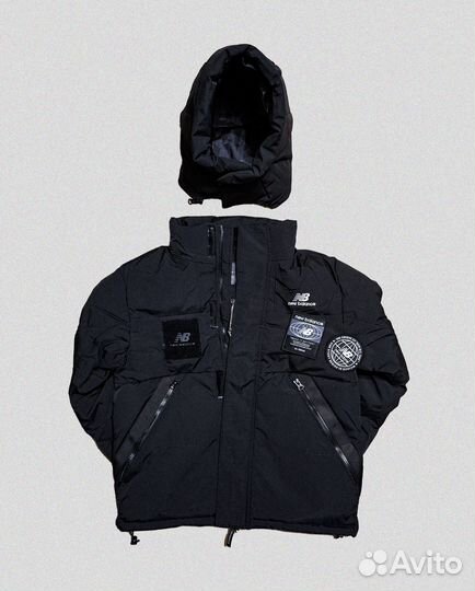 Пуховик NB с патчами