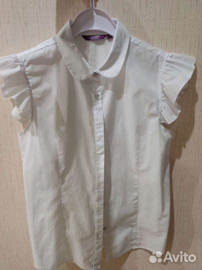 Белые рубашки для девочки