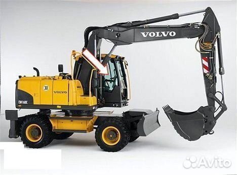 Стекло правое Volvo ew 140 160 180 c