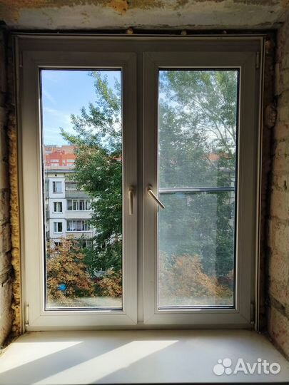 Окна пластиковые пвх бу 1,26х1,57м