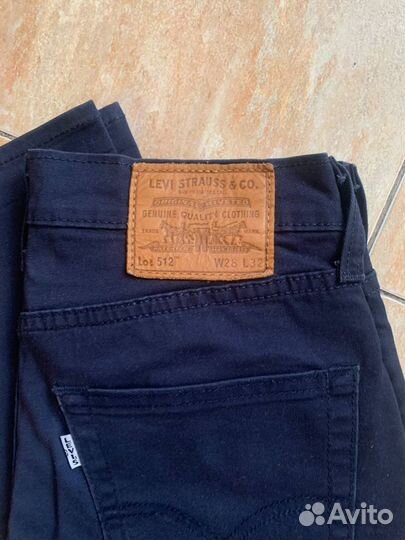 Джинсы levis 512 синие